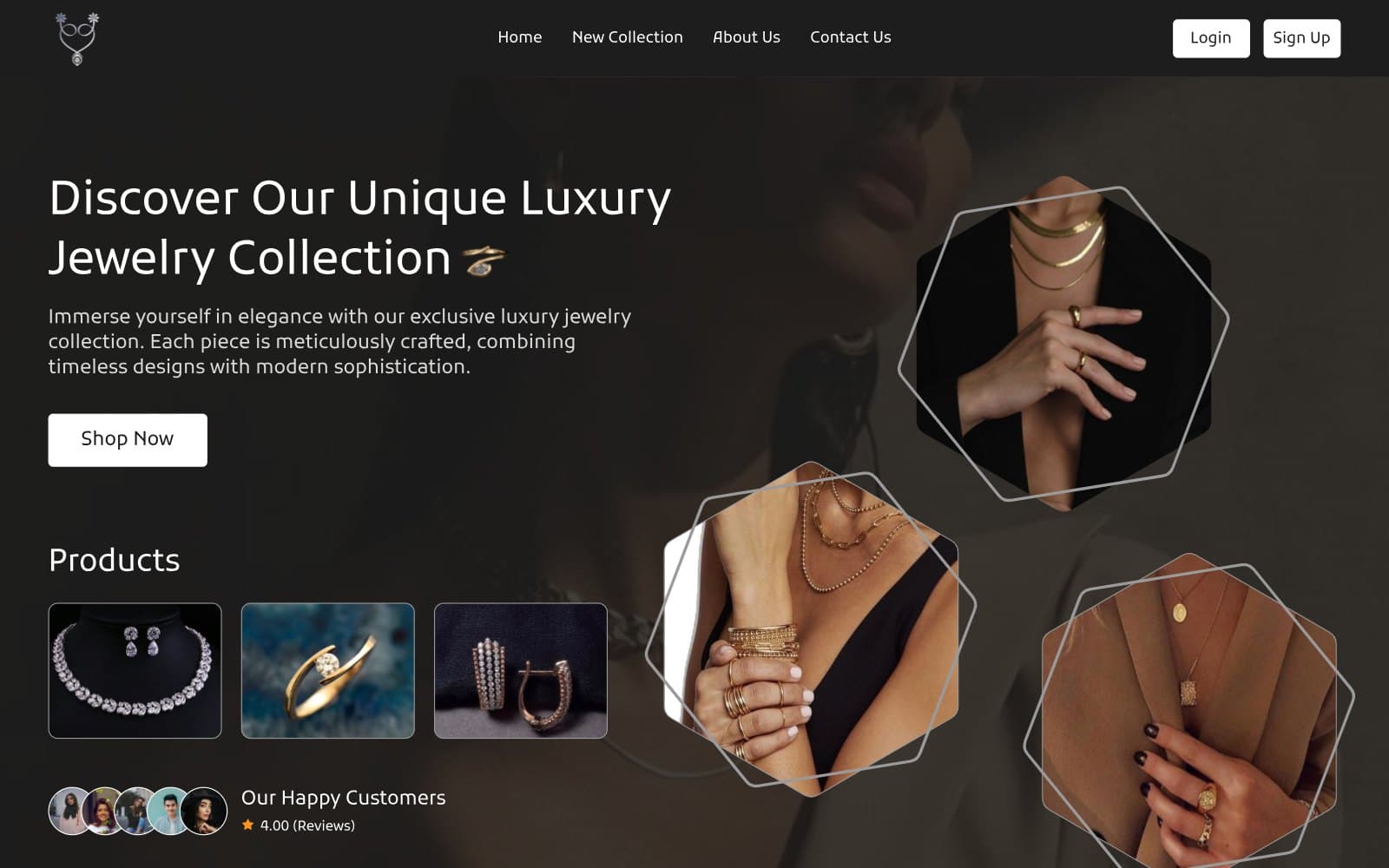 Luxury jewellery storefront design