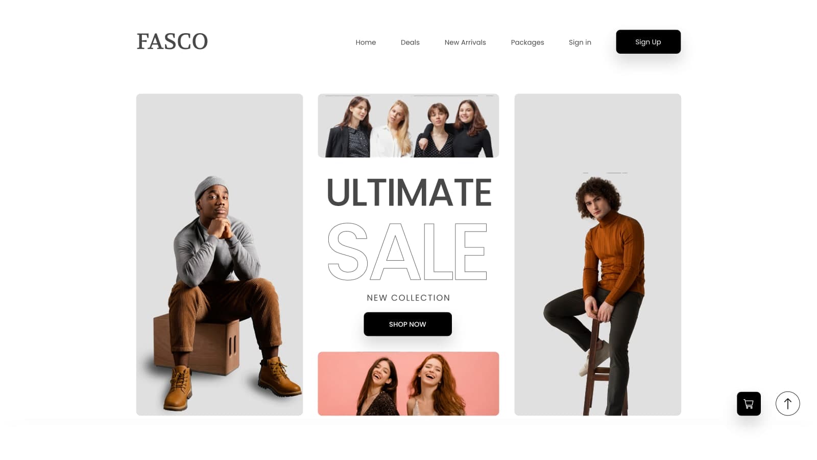 Multi-brand fashion storefront design